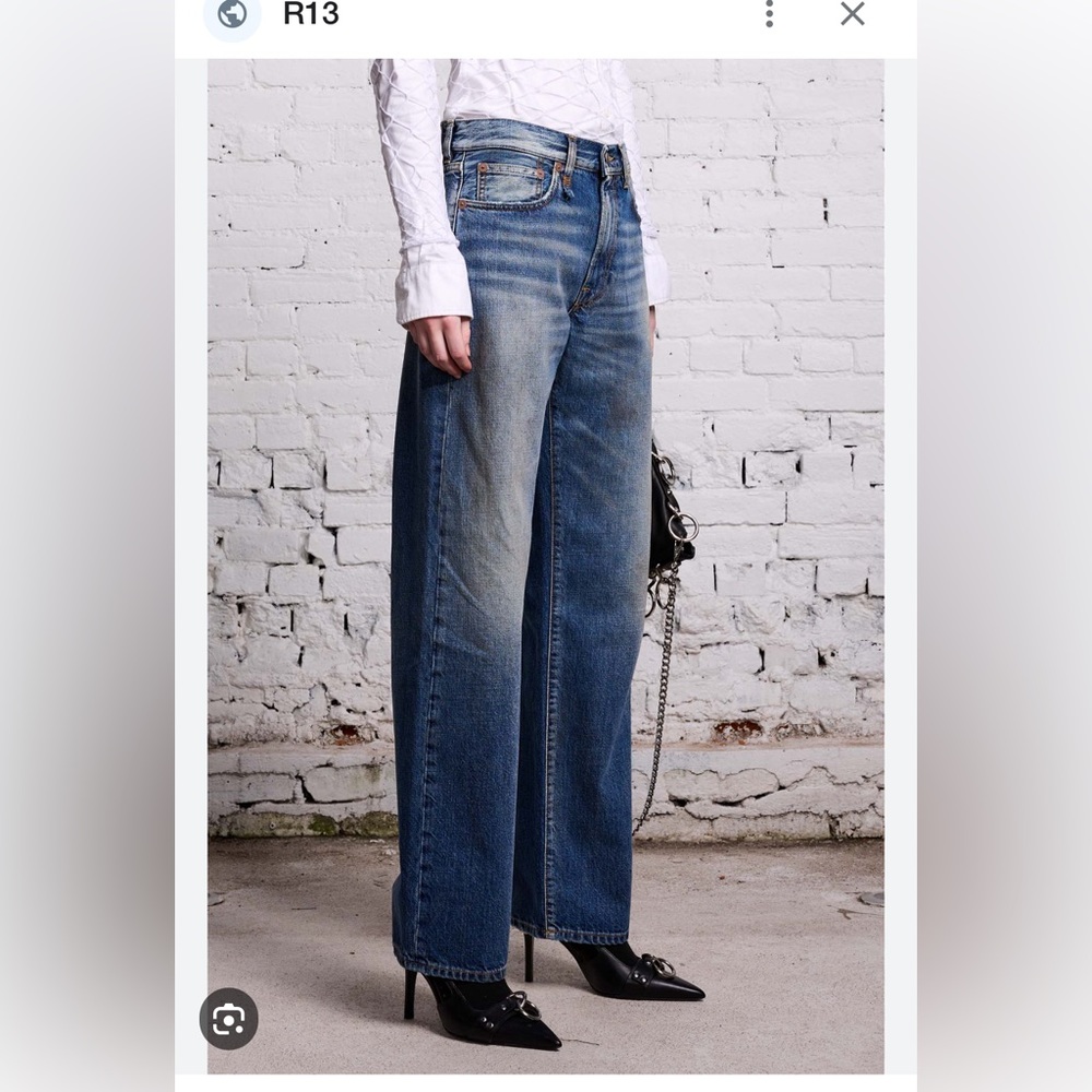 R13 ALICE STRAIGHT - AMBER BLUE - AMBER BLUE / 27 / R13WD086